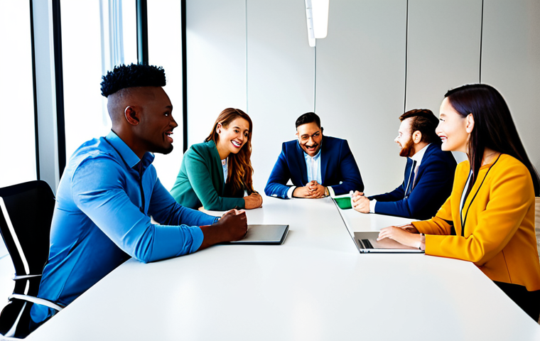 **

"A diverse group of professionals collaborating around a table in a bright, modern co-working space, fully clothed in business casual attire, appropriate content, safe for work, perfect anatomy, correct proportions, natural pose, professional photography, well-lit, diverse ethnicities, team collaboration, modest clothing, high quality."

**